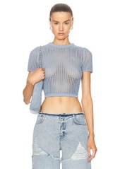 Alexander Wang Cropped Crewneck Tee