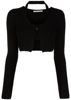 ALEXANDER WANG Cropped knitted top