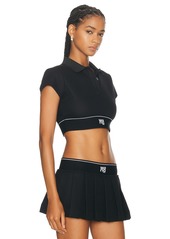 Alexander Wang Cropped Polo Top