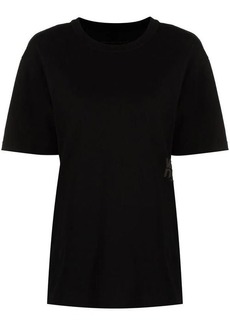 ALEXANDER WANG ESSENTIAL JERSEY SHORT SLEEVE TEE WITH PUFF LOGO AND BOUND NECK CLOTHING
