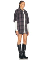 Alexander Wang Flannel Dress With Long Sleeve