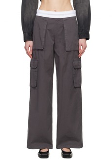 Alexander Wang Gray Cargo Rave Trousers