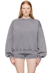 Alexander Wang Gray Embossed Sweatshirt