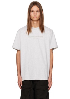 Alexander Wang Gray Glittered T-Shirt