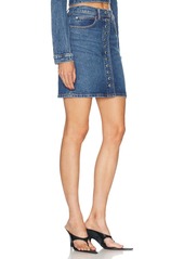 Alexander Wang High Waisted Snap Front Mini Skirt