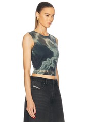 Alexander Wang Hotfix Crystal Cropped Tank Top