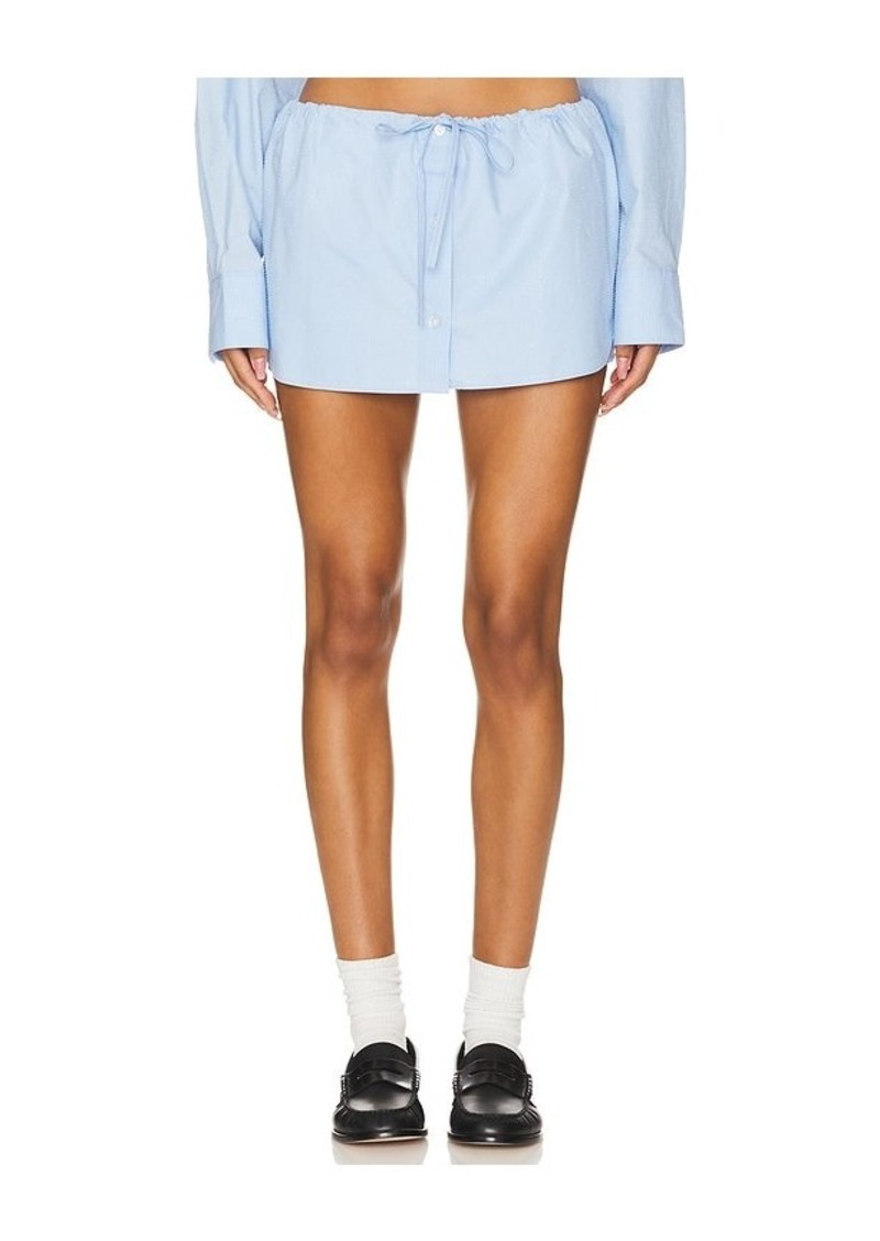 Alexander Wang Hotfix Drawstring Mini Skort