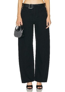 Alexander Wang Leather Belted Balloon Jean