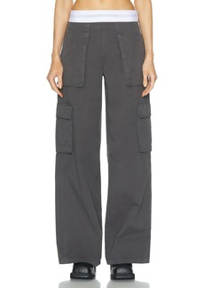 Alexander Wang Mid Rise Cargo Rave Pant