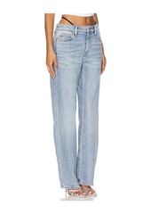 Alexander Wang Mid Rise Relaxed Jean Prestyle Diamante Charm