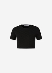 ALEXANDER WANG MONOGRAM CROPPED TOP