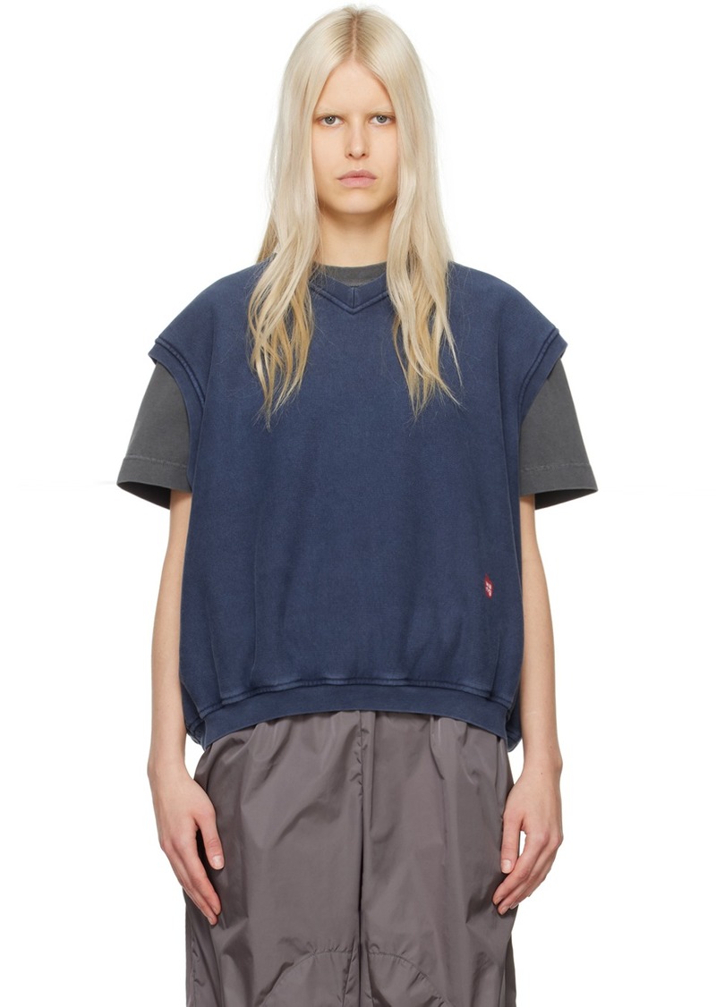 Alexander Wang Navy V-Neck Vest