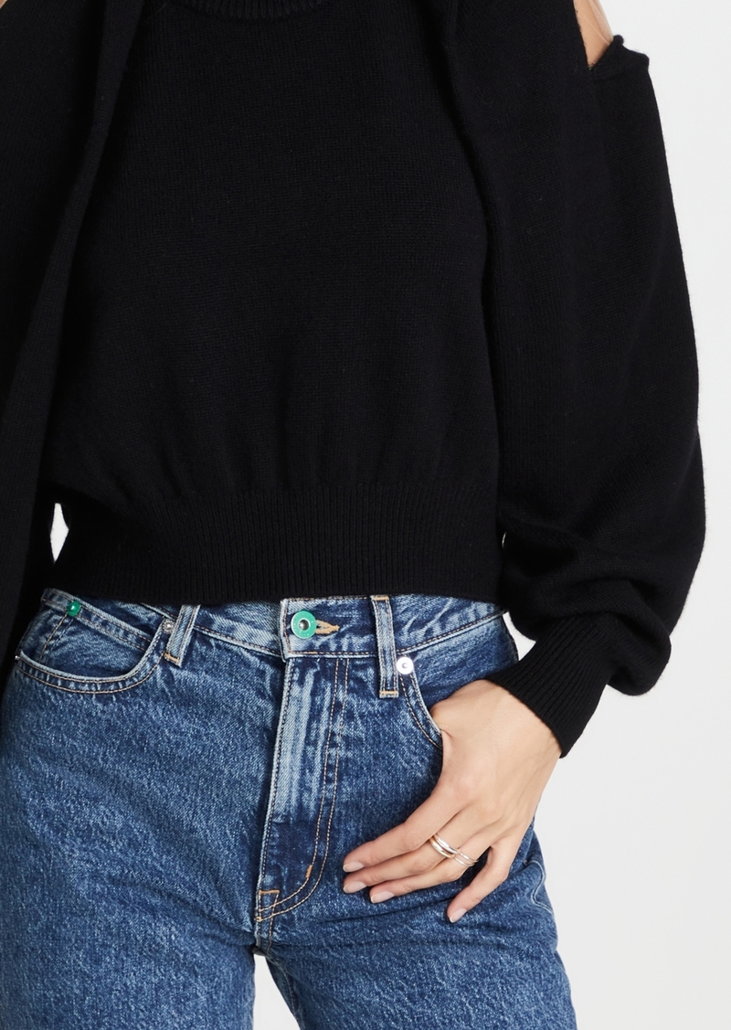 Alexander Wang Over The Shoulder Drape Pullover Sweater