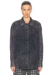 Alexander Wang Oversized Button Up Top