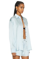 Alexander Wang Oversized Top W/ Tulle Cut Out Back Panel