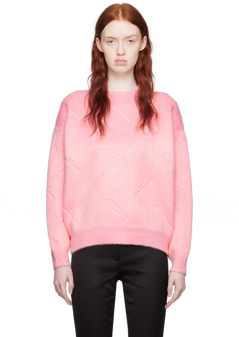 Alexander Wang Pink Embossed Sweater