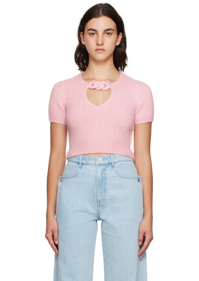 Alexander Wang Pink Keyhole T-Shirt