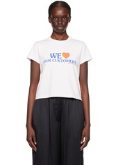 Alexander Wang Pink 'We Love Our Customers' T-Shirt