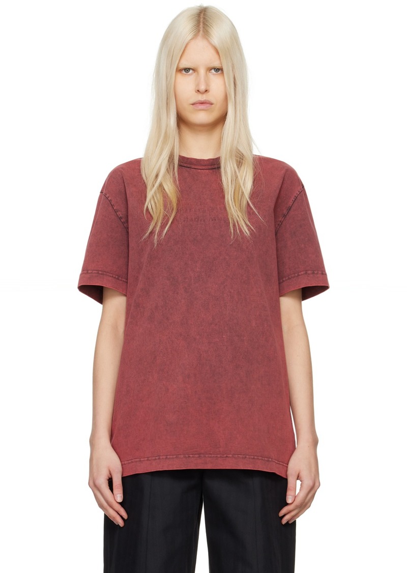 Alexander Wang Red Embossed T-Shirt