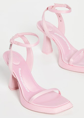 Alexander Wang Shannan Platform Sandals Prism Pink Satin