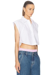 Alexander Wang Sleeveless Button Up Top