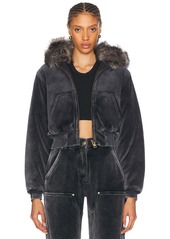 Alexander Wang Velour Workwear Jacket