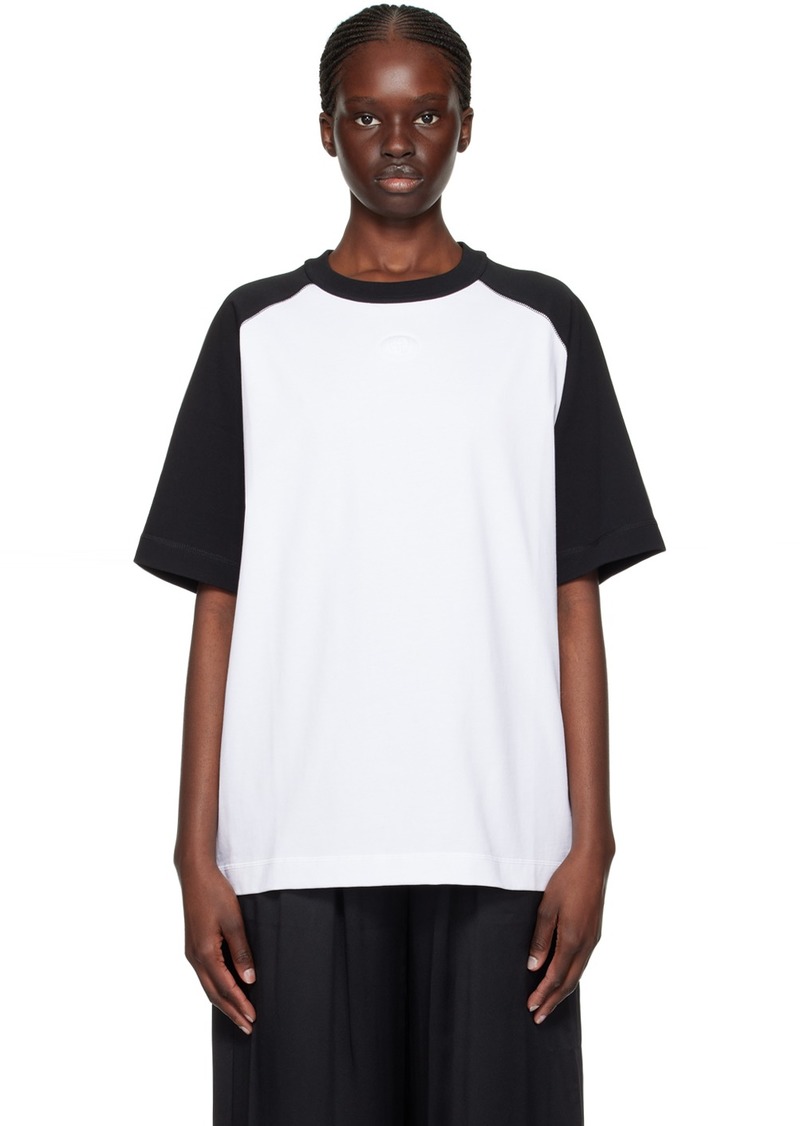 Alexander Wang White & Black Raglan T-Shirt
