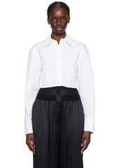 Alexander Wang White Cropped Shirt