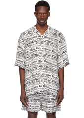 Alexander Wang White Newspaper Shirt