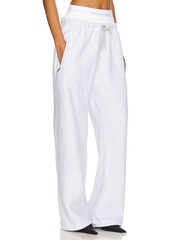 Alexander Wang Wide Leg Sweatpant With Exposed Brief