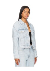 Alexander Wang Zipped Sleeve Rounded Trucker Jacket