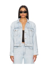 Alexander Wang Zipped Sleeve Rounded Trucker Jacket