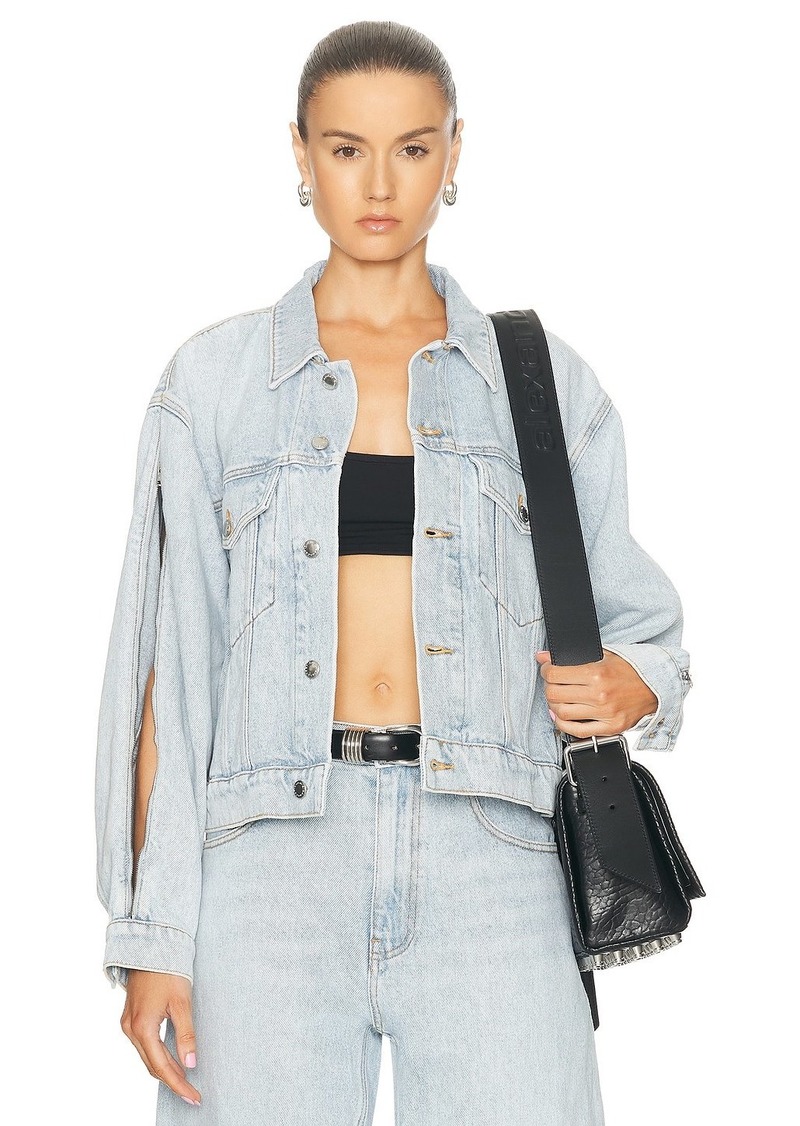 Alexander Wang Zipped Sleeve Trucker Jacket