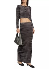 Alexander Wang Animal Print Maxi Skirt