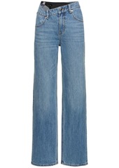 Alexander Wang Asymmetrical Waistband Cotton Jeans