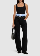 Alexander Wang Balloon High Rise Jeans W/boxers