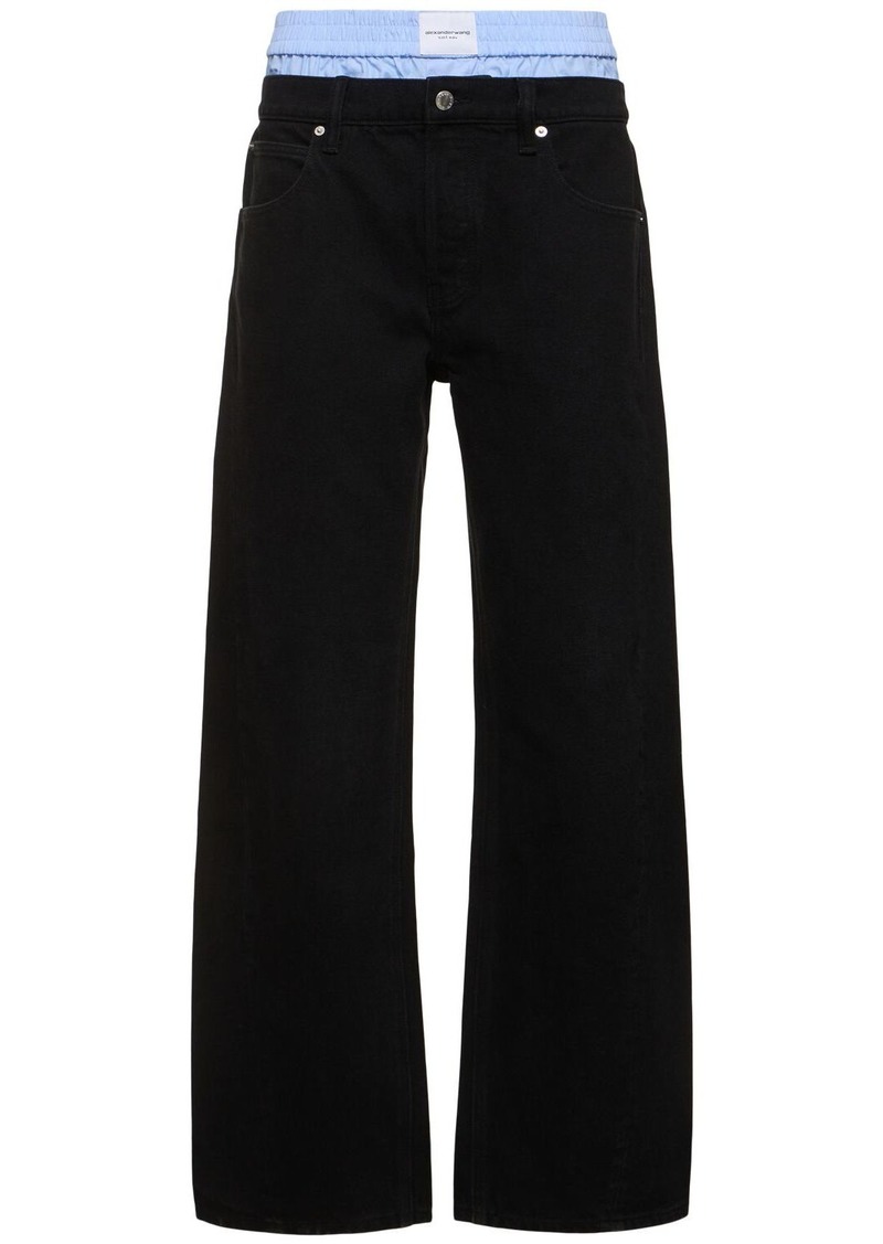 Alexander Wang Balloon High Rise Jeans W/boxers