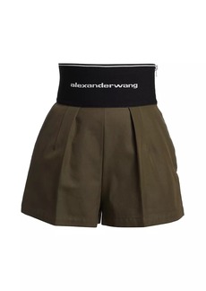 Alexander Wang Banded Logo Waist Shorts