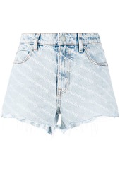 Alexander Wang Bite high-waisted denim shorts