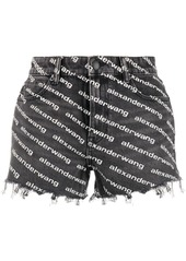 Alexander Wang Bite logo-print denim shorts