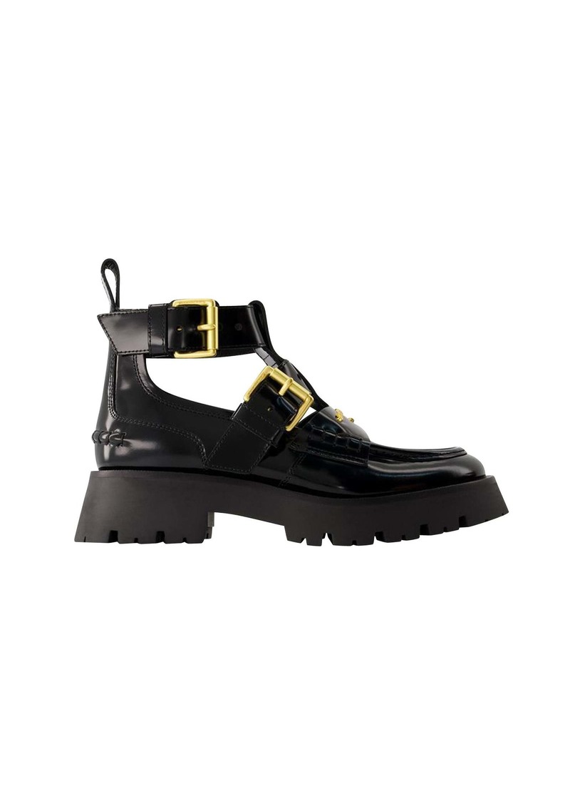 Carter Lug Ankle Boots - Alexander Wang - Leather - Black