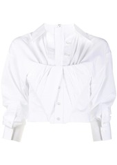 Alexander Wang corset-insert cropped shirt