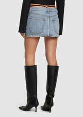 Alexander Wang Cotton Denim Mini Skirt