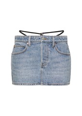 Alexander Wang Cotton Denim Mini Skirt