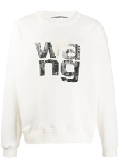 Alexander Wang crew neck printed logo sweater