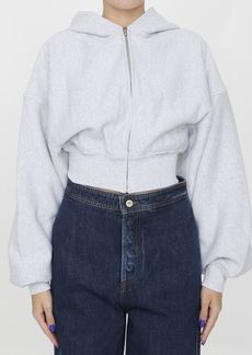 Alexander Wang Cropped hoodie in cotton