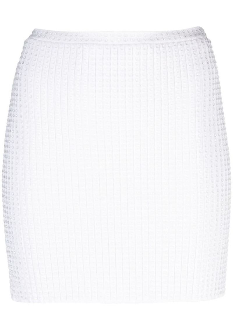 Alexander Wang crystal-embellished high-waist skirt