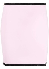 Alexander Wang crystal-logo-trim mini skirt