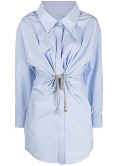 Alexander Wang Crystal Tie Twist shirt dress