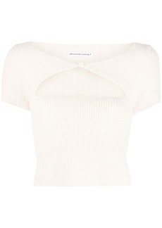 Alexander Wang cut-out knitted top